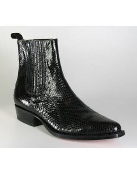 621 Tony Mora Stiefelette TB Python Negro