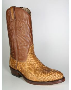 6390 Sancho Cowboystiefel Papaya Python