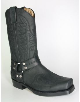 6643 Sancho Bikerboots Flamme Negro 71