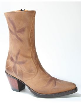 665 Sendra Boots Kurzstiefel Brown Flower