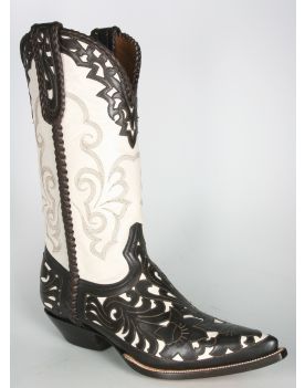 3702 Don Quijote Cowboystiefel Floral Brown