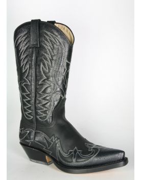 681 Primeboots Cowboystiefel Black Flamme