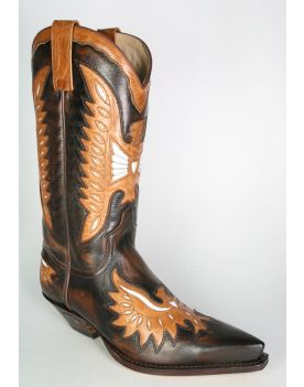 6990 Sendra Cowboystiefel Britnes Marron Adler