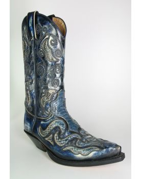 7428 Sendra Cowboystiefel Denver Azul Dirty