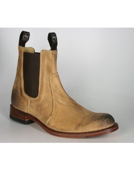 7523 Sendra Chelsea boots Wildleder Brush Camello
