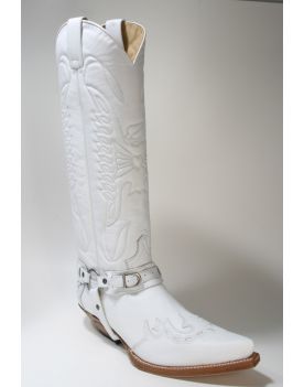 7555 Sendra Boots Hochschaftstiefel Cowboystiefel X Blanco