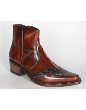7615 Sancho Stiefeletten Flor. Brown