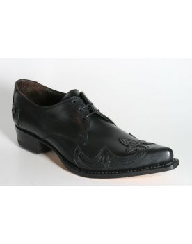 7784 Sendra Schnürschuhe MEZCAL Flamme Negro