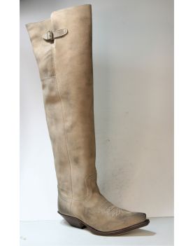 7977 Sendra Boots Overknees Serr. Natural Usado Usado Neg.