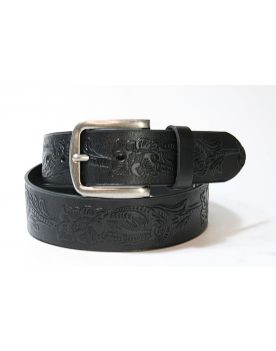 816 Vittozzi Gürtel Black Floral