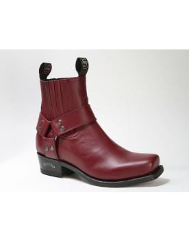 8286 Sendra Bikerboots ROT Rocio Guinda