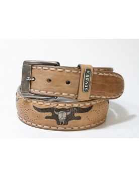 8322 Sendra Gürtel Nubuk hellbraun
