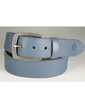 850 Ledergürtel Vittozzi blau