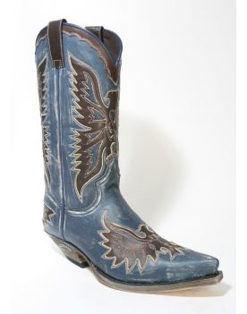 8994 Sendra Boots Cowboystiefel Raspado Azul