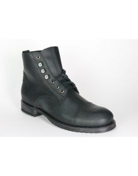 9049 Sendra Schnürstiefel Sprinter Negro Gummi