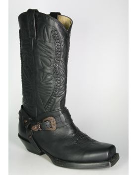 9064 Mezcalero Bikerboots Black