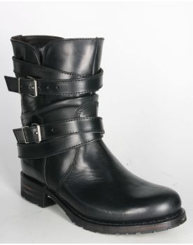 9695 Sendra Bikerboots Kurzsschaft Ciclon Negro