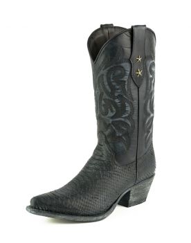 2524 Mayura Cowboystiefel Negro Lavado