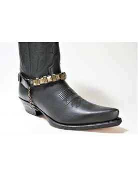 31 Sendra Stiefelriemen Arnes schwarz Oro Viejo