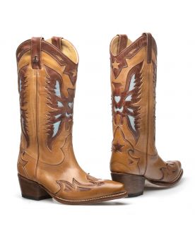 CHERRY COOL Cowboystiefel BATILA Cognac