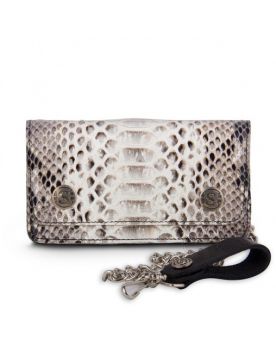 999-6 Geldbörse Python Barr. Blanco Negro