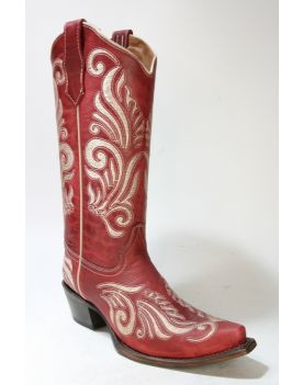 L5760 Corral Boots Circle G Cowboyboots Red