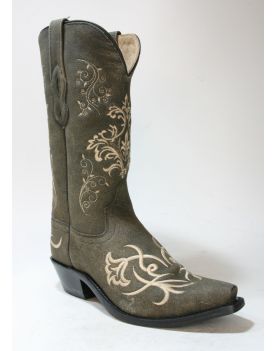 1587 OLD WEST Cowboyboots Abilene Vintage Charcoal