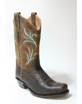 18010 OLDWEST Cowboystiefel Pueblo Brown