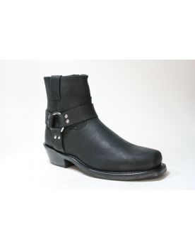 2057 OLDWEST Bikerboots Black Distress