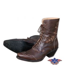 669 Rosie Stars&Stripes Schnuerstiefel Brown