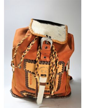 Handmade Rucksack Leder Natural Family