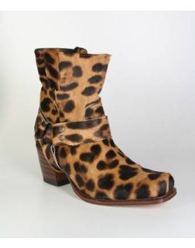 9512 Sendra Kurzstiefel Bikerform Leopardo