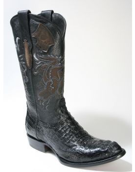 X5 Cuadra Cowboystiefel Kaimanleder Black