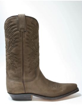 033 VIDAL Cowboystiefel Nubuk Moka d