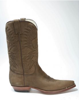 033 VIDAL Cowboystiefel Nubuk Moka h