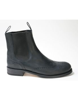 10049 Sendra Chelsea Boots Negro Budapester Muster