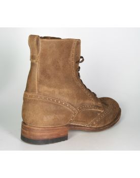 10052 Sendra Schnürstiefel Stone Wax Natural