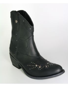 10112 Sancho Stiefelette Negro Nieten