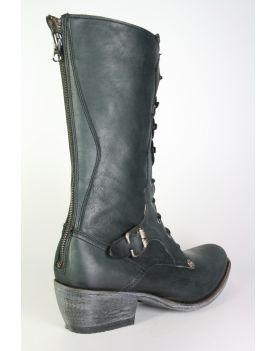 10403 Sancho Schnürstiefel Vintage Negro