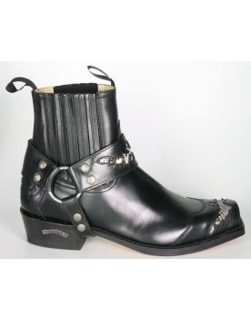 10543 Sendra Stiefelette Negro Python Natural