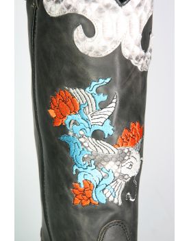 10823 Cowboystiefel Point Notte Python Koi