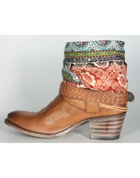 11068 Sendra Booties SARA Softanil Cuoio