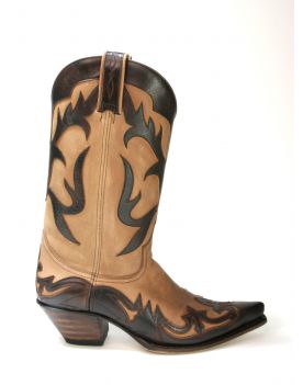 11111 Sendra Cowboystiefel GAIA Britnes Marron Sprinter Tan