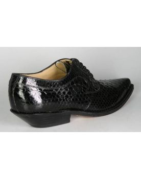 1146 Tony Mora Schnürschuhe Python Negro