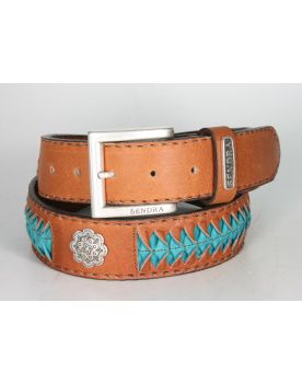 1157 Sendra Gürtel Salvaje Cuoio Turquesa