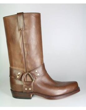 1195 Tony Mora Bikerboots Braun Ledersohle