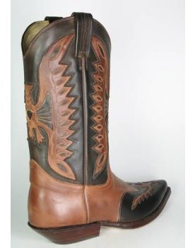 1231 Tona Mora Cowboystiefel Braun Adler