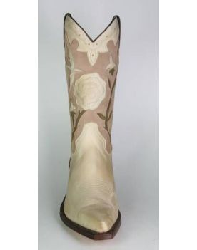 1625 Tony Mora Cowboystiefel Nub. Bone