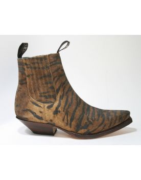 1692 Sendra Boots Animal Print Stiefelette Tigre