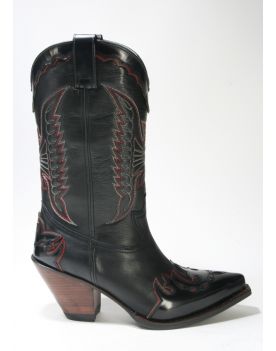 17283 Sendra Cowboystiefel LULA Flora Negro